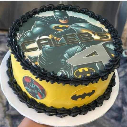 Bat Man themed Cake