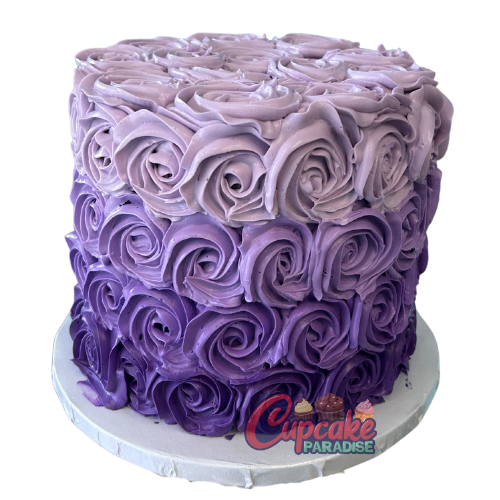 Ombre Rosette Cake