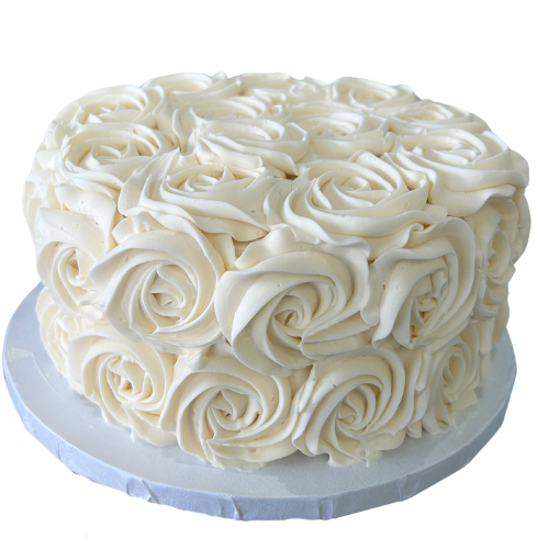 Vanilla Rosette Cake