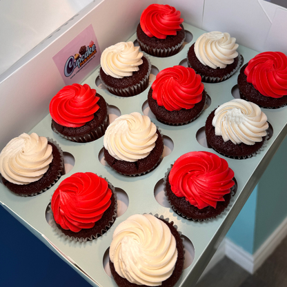 12 pack Custom Color Cupcakes