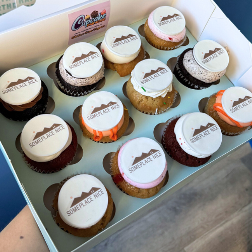 Branded Logo Cupcakes - Choose Your Flavors