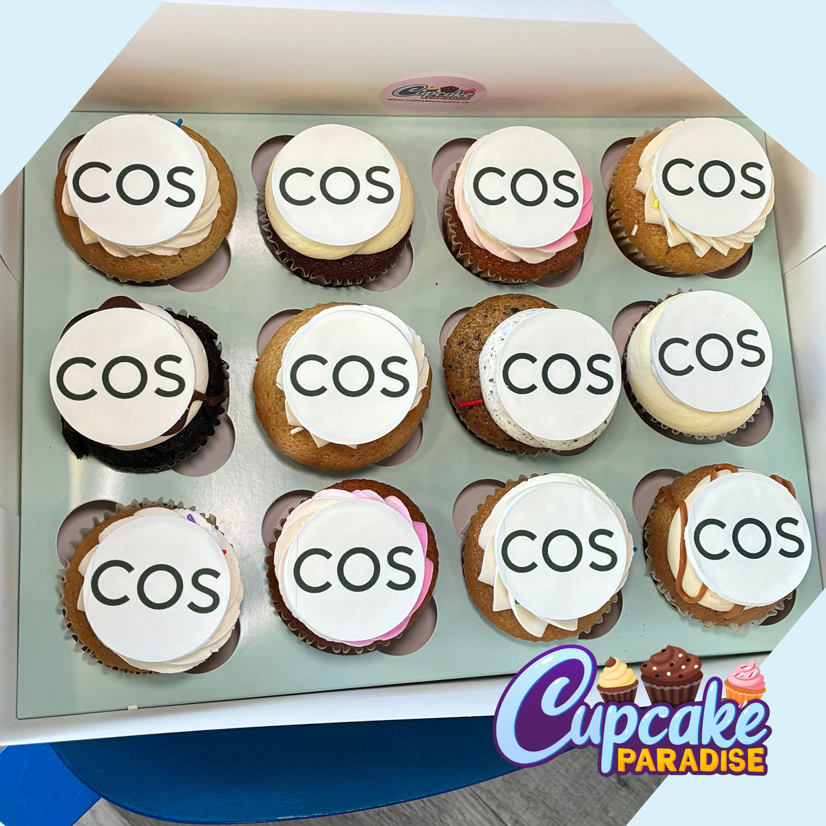 Branded Logo Cupcakes - Choose Your Flavors